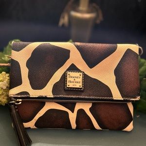 Animal printed Dooney & Bourke clutch purse